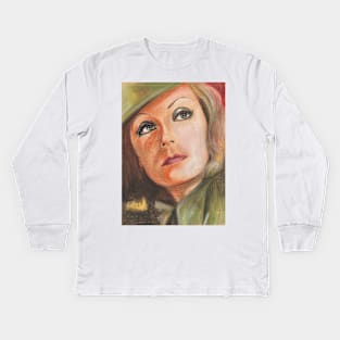 Greta Garbo Kids Long Sleeve T-Shirt